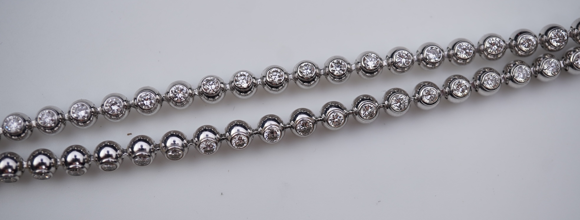Cartier, a diamond necklace, 'Perles de Diamants', circa 2000